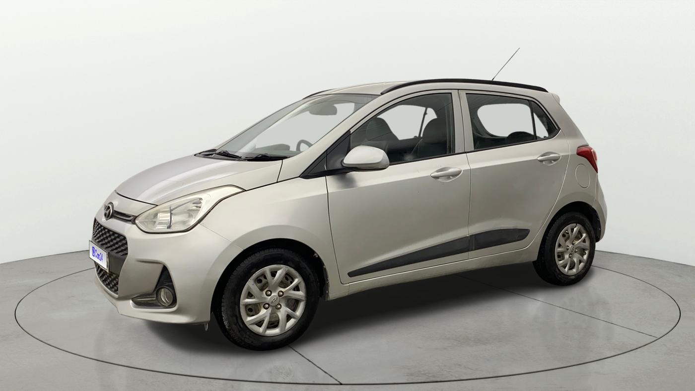 2018 Hyundai Grand i10 SPORTZ 1.2 KAPPA VTVT, Petrol, Manual, 82,935 km, Left Front Diagonal