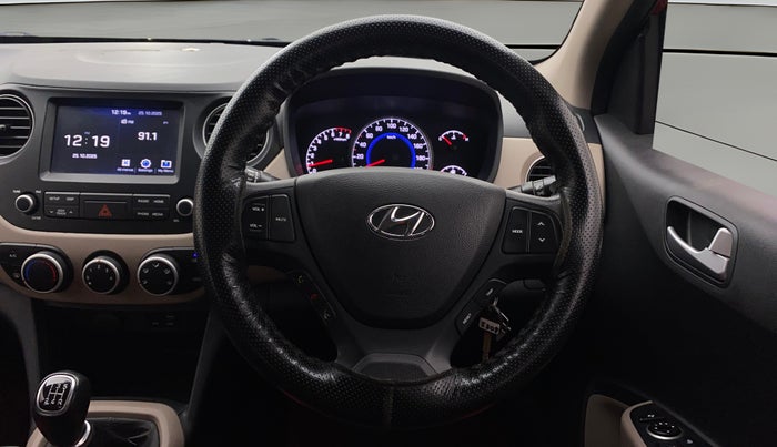 2019 Hyundai Grand i10 SPORTZ 1.2 KAPPA VTVT, Petrol, Manual, 48,441 km, Steering Wheel Close Up