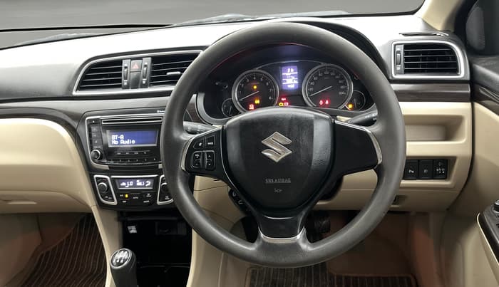 2018 Maruti Ciaz ZETA 1.4  MT PETROL, Petrol, Manual, 73,004 km, Steering Wheel Close Up