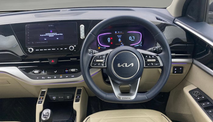 2023 KIA CARENS LUXURY 1.5 TURBO PETROL IMT 7 STR, Petrol, Manual, 29,644 km, Steering Wheel Close Up