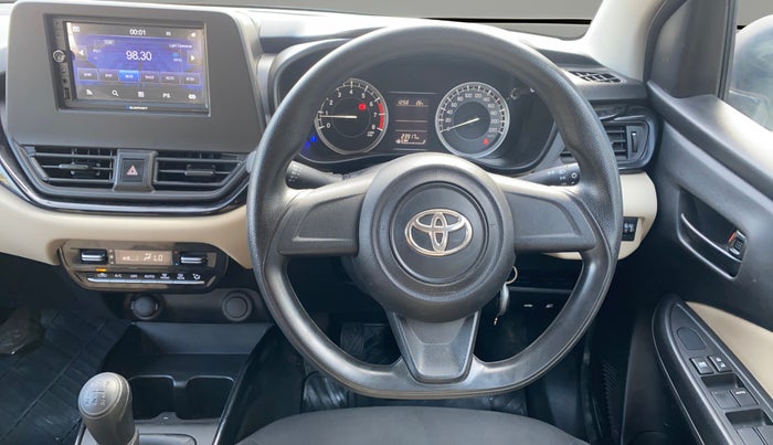 2022 Toyota Glanza E, Petrol, Manual, 23,917 km, Steering Wheel Close Up
