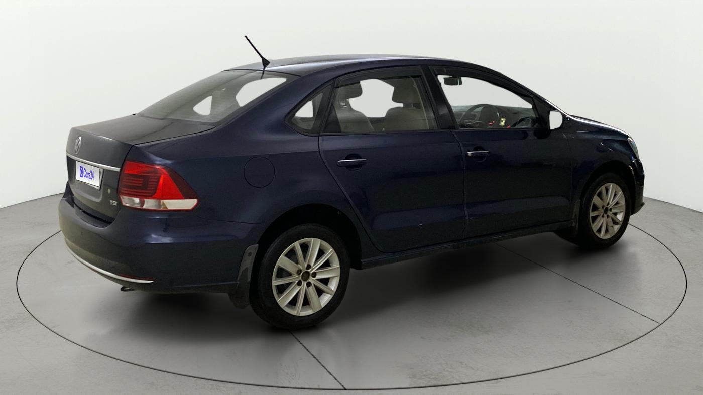 2015 Volkswagen Vento 1.2 TSI HIGHLINE PLUS AT, Petrol, Automatic, 50,563 km, Right Back Diagonal