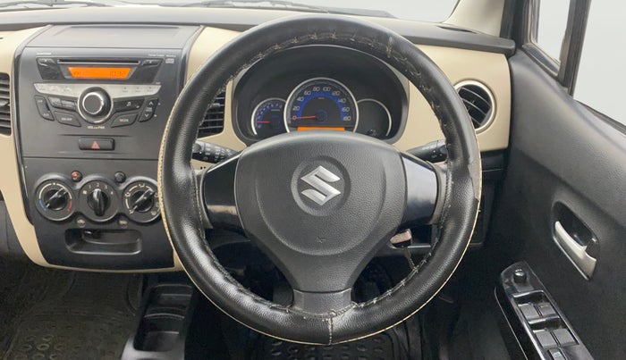 2017 Maruti Wagon R 1.0 VXI, Petrol, Manual, 52,023 km, Steering Wheel Close Up