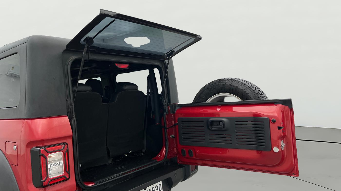 2024 Mahindra Thar LX D AT 4WD HT, Diesel, Automatic, 33,639 km, Boot Door Open
