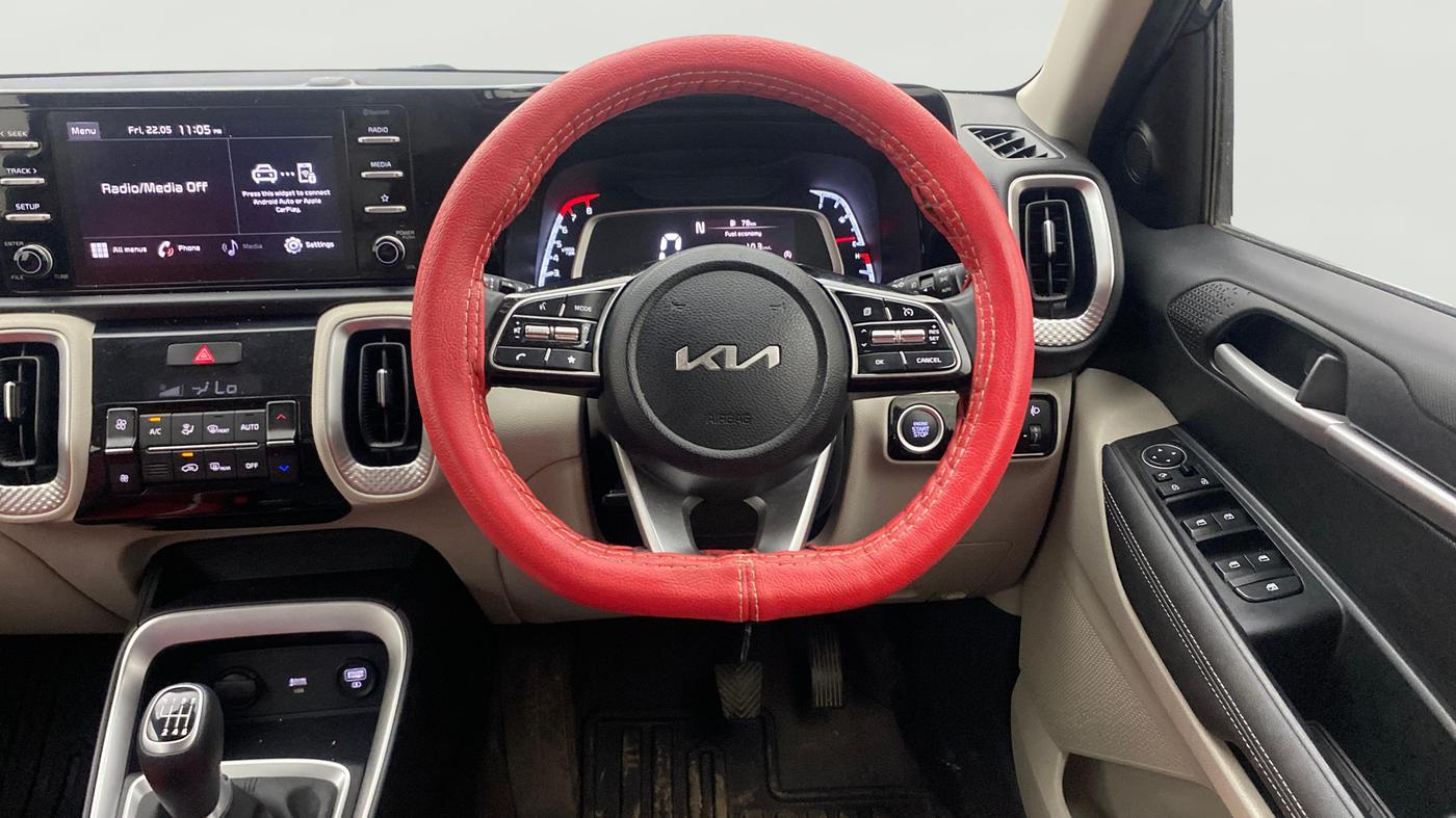 2023 KIA SONET HTX 1.0 IMT, Petrol, Manual, 43,834 km, Steering Wheel Close Up