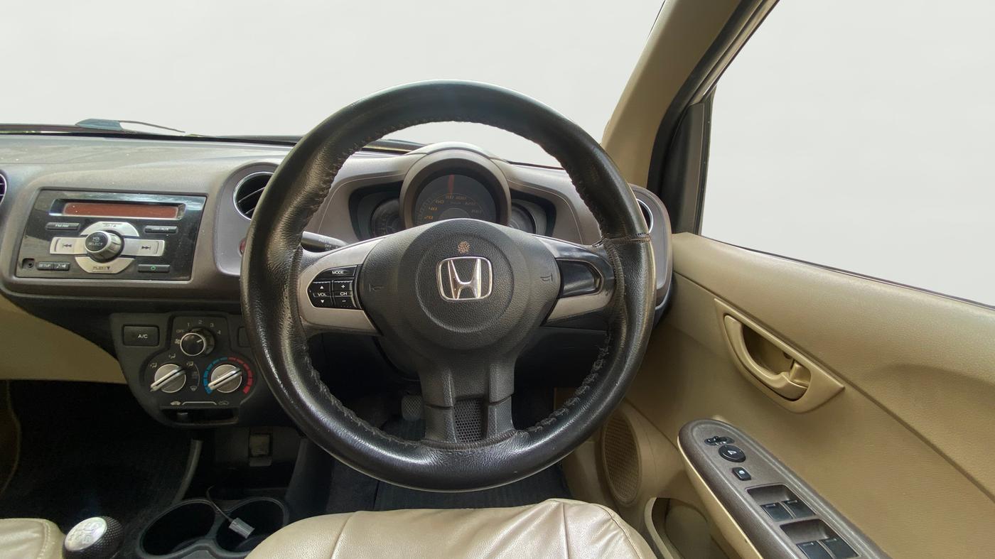 2014 Honda Amaze 1.2L I-VTEC S, Petrol, Manual, 92,197 km, Steering Wheel Close Up