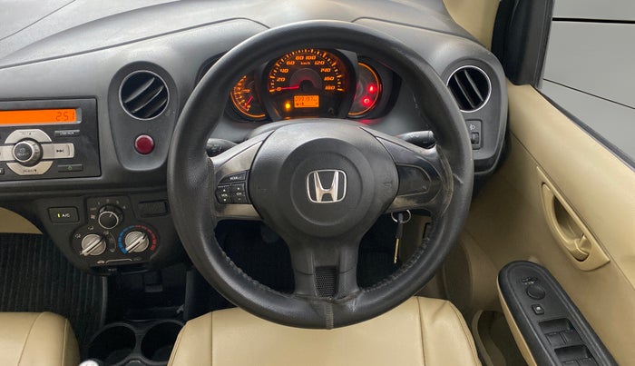 2014 Honda Amaze 1.2L I-VTEC S, Petrol, Manual, 99,162 km, Steering Wheel Close Up