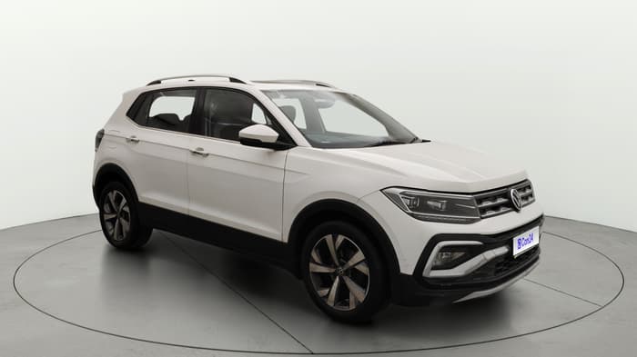 2021 Volkswagen TAIGUN TOPLINE 1.0 TSI AT, Petrol, Automatic, 1,04,373 km, Right Front Diagonal