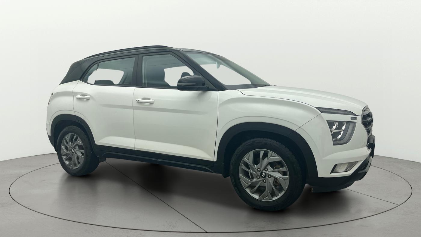 2022 Hyundai Creta SX (O) 1.4 TURBO DCT DUAL TONE, Petrol, Automatic, 63,019 km, Right Front Diagonal
