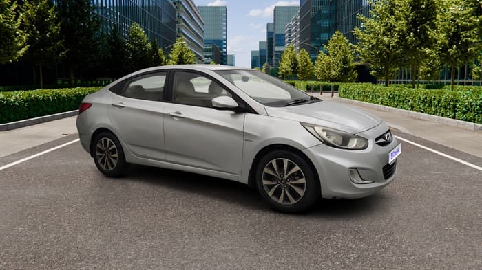 2013 Hyundai Verna FLUIDIC 1.6 VTVT SX, CNG, Manual, 74,294 km, Right Front Diagonal