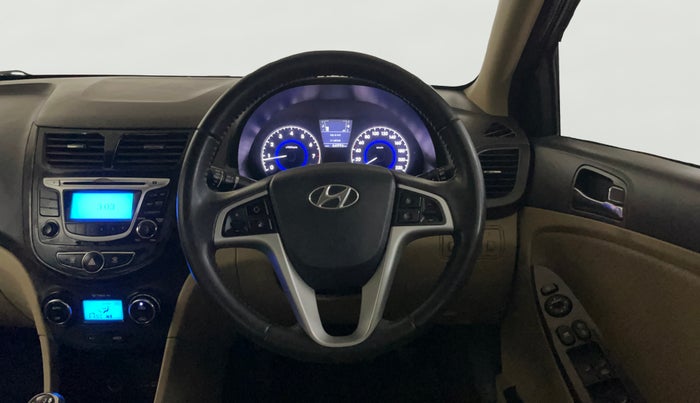 2014 Hyundai Verna FLUIDIC 1.6 VTVT SX, Petrol, Manual, 64,978 km, Steering Wheel Close Up