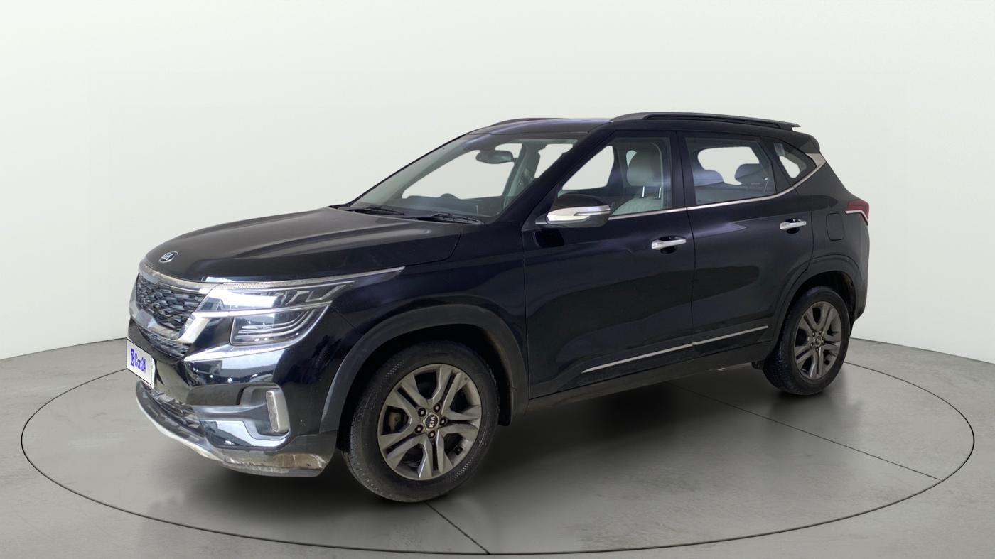 2020 KIA SELTOS HTX IVT 1.5 PETROL, Petrol, Automatic, 61,110 km, Left Front Diagonal