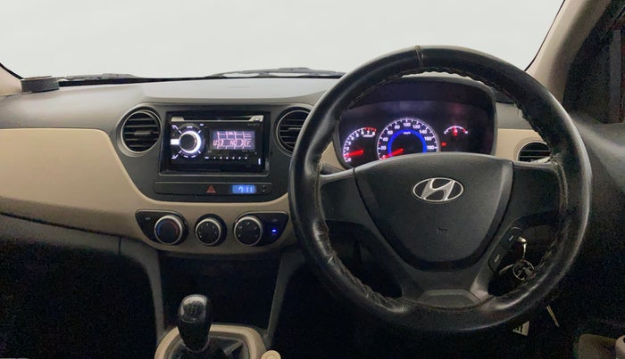 2014 Hyundai Grand i10 MAGNA 1.2 KAPPA VTVT, Petrol, Manual, 1,01,312 km, Steering Wheel Close Up