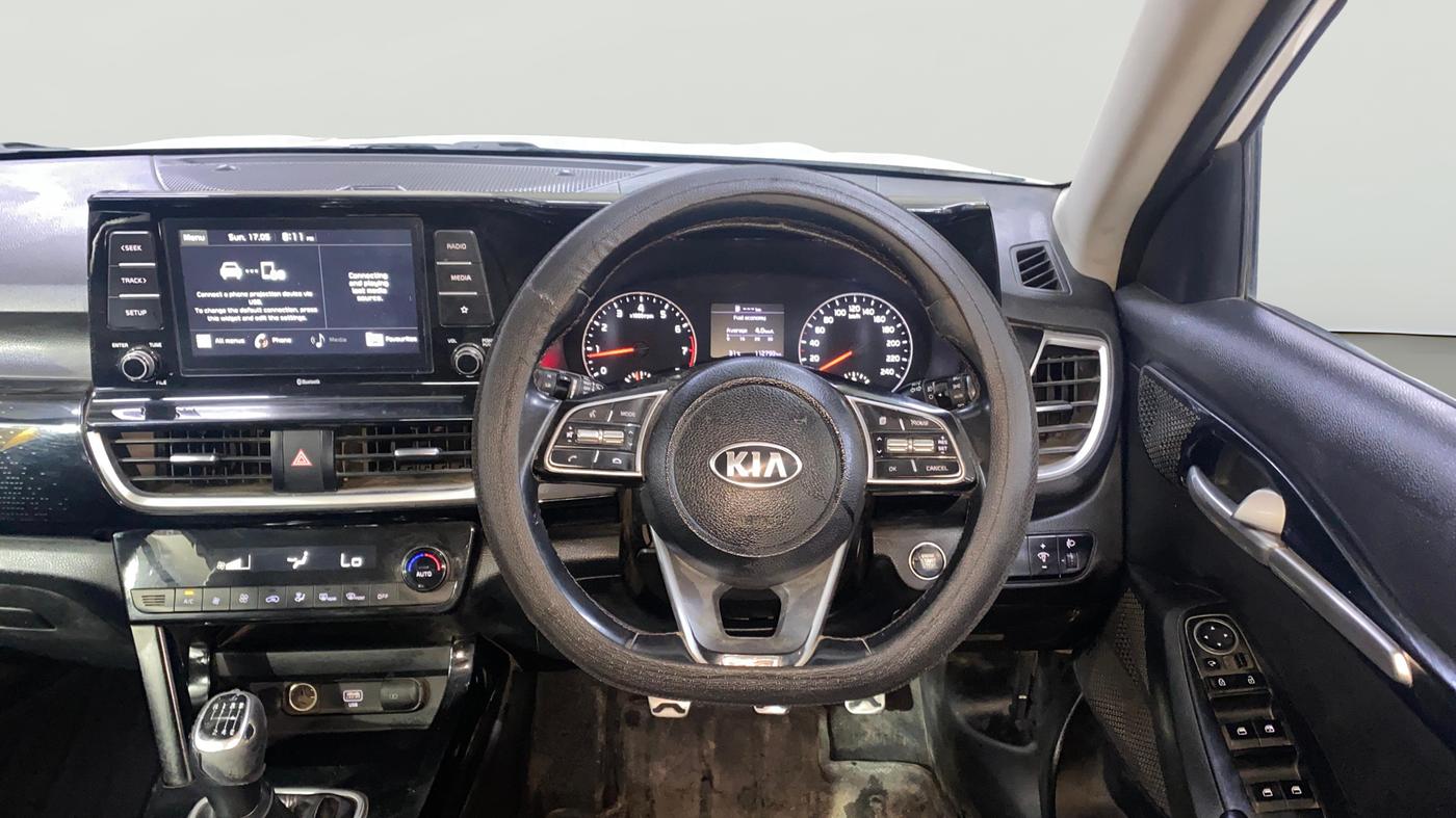 2019 KIA SELTOS GTK 1.4 PETROL, Petrol, Manual, 1,12,787 km, Steering Wheel Close Up