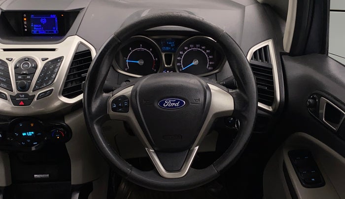 2015 Ford Ecosport TITANIUM 1.5L DIESEL, Diesel, Manual, 1,05,357 km, Steering Wheel Close Up