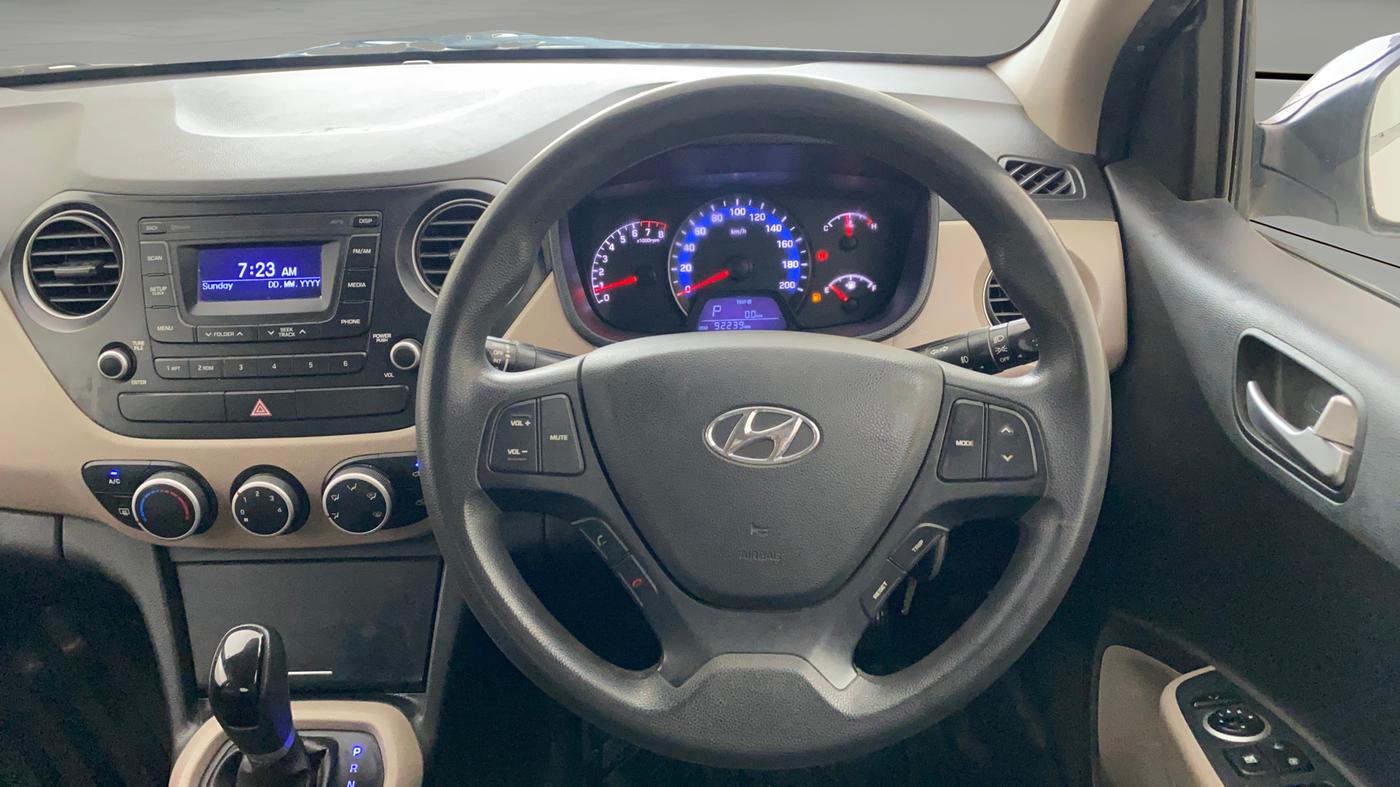 2016 Hyundai Xcent S AT 1.2, Petrol, Automatic, 92,267 km, Steering Wheel Close Up