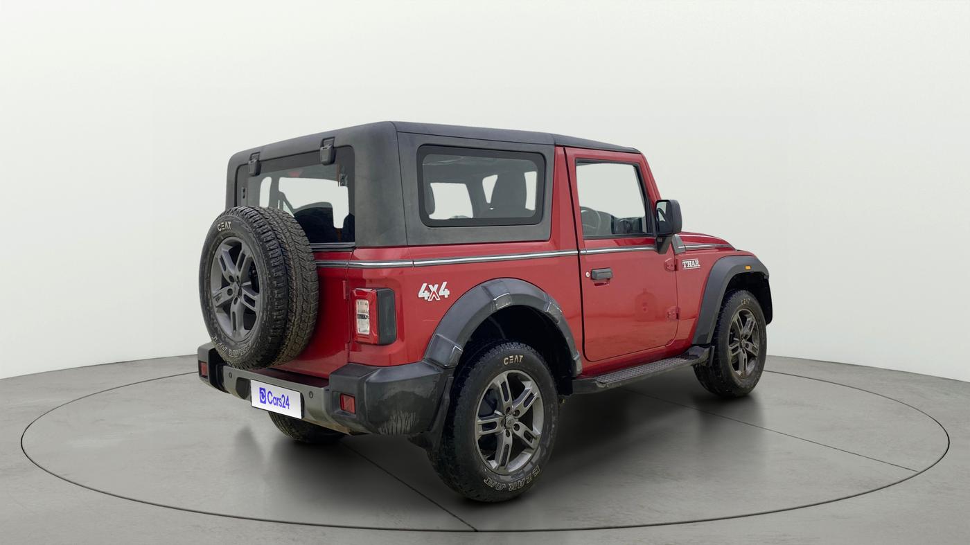2021 Mahindra Thar LX PETROL HT 4WD AT, Petrol, Automatic, 33,980 km, Right Back Diagonal