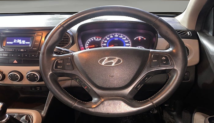 2014 Hyundai Grand i10 ASTA 1.2 KAPPA VTVT, Petrol, Manual, 1,05,938 km, Steering Wheel Close Up