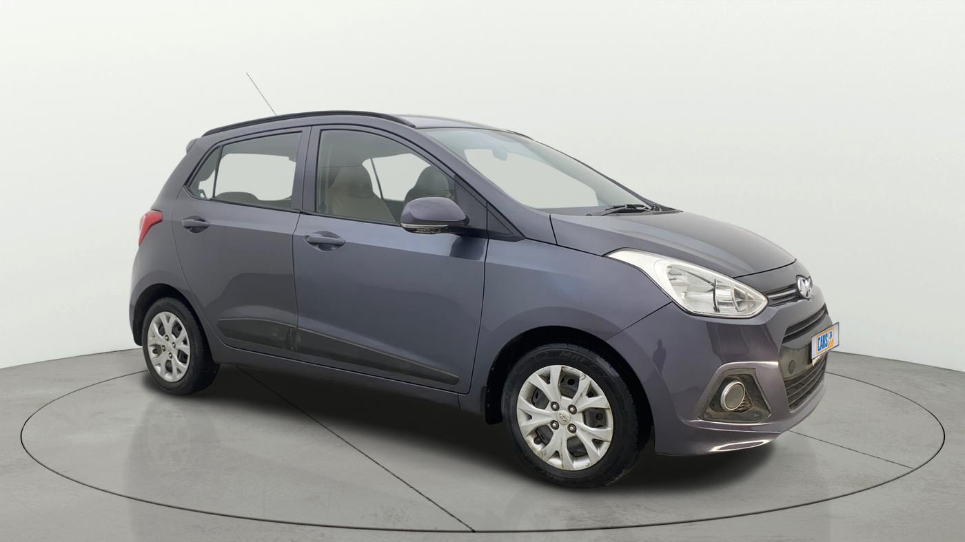 2015 Hyundai Grand i10 SPORTZ 1.2 KAPPA VTVT, Petrol, Manual, 70,997 km, Right Front Diagonal