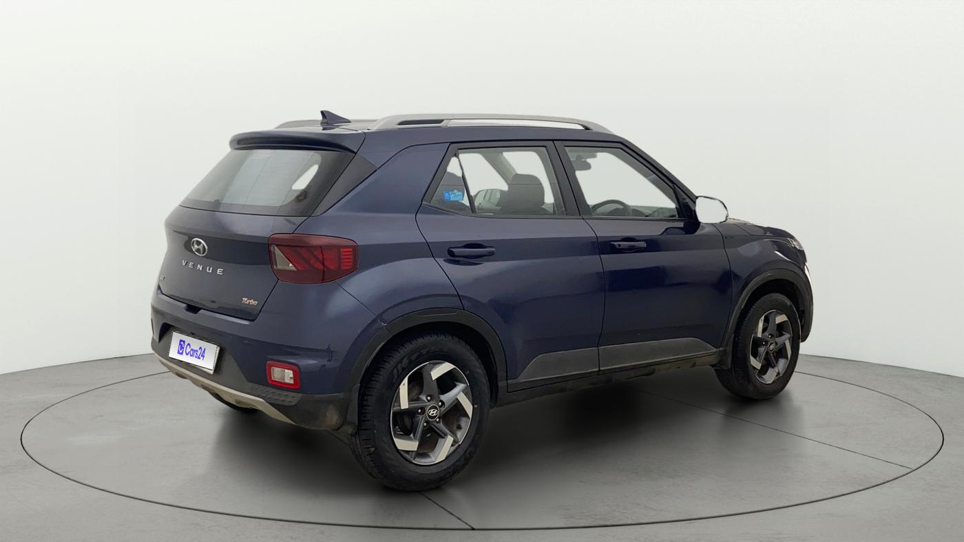 2021 Hyundai VENUE SX 1.0 TURBO, Petrol, Manual, 1,08,866 km, Right Back Diagonal