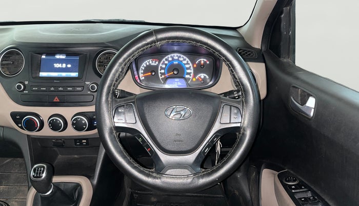 2017 Hyundai Grand i10 SPORTZ 1.2 KAPPA VTVT, CNG, Manual, 35,857 km, Steering Wheel Close Up