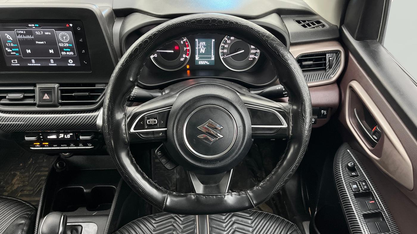 2023 Maruti FRONX DELTA PLUS 1.2L AGS, Petrol, Automatic, 69,223 km, Steering Wheel Close Up