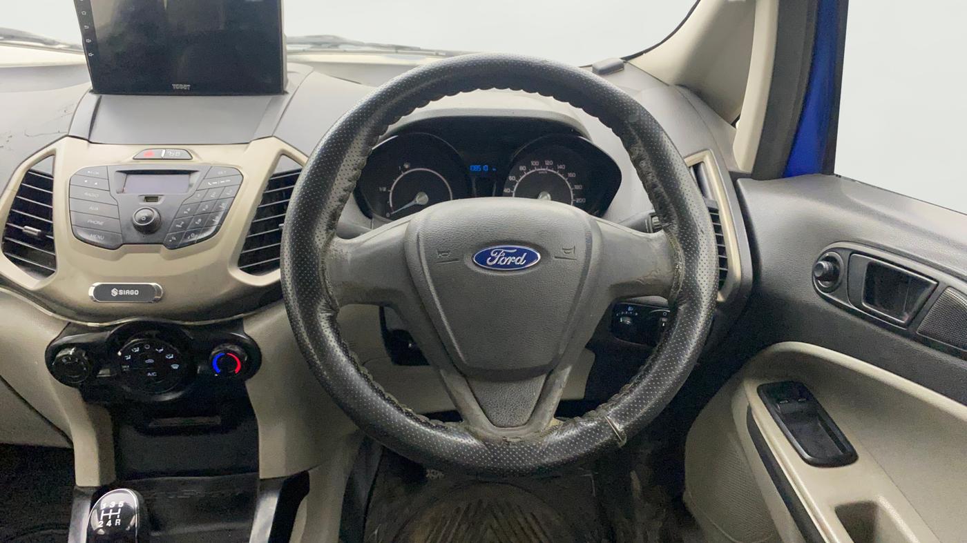 2014 Ford Ecosport AMBIENTE 1.5L DIESEL, Diesel, Manual, 1,08,854 km, Steering Wheel Close Up