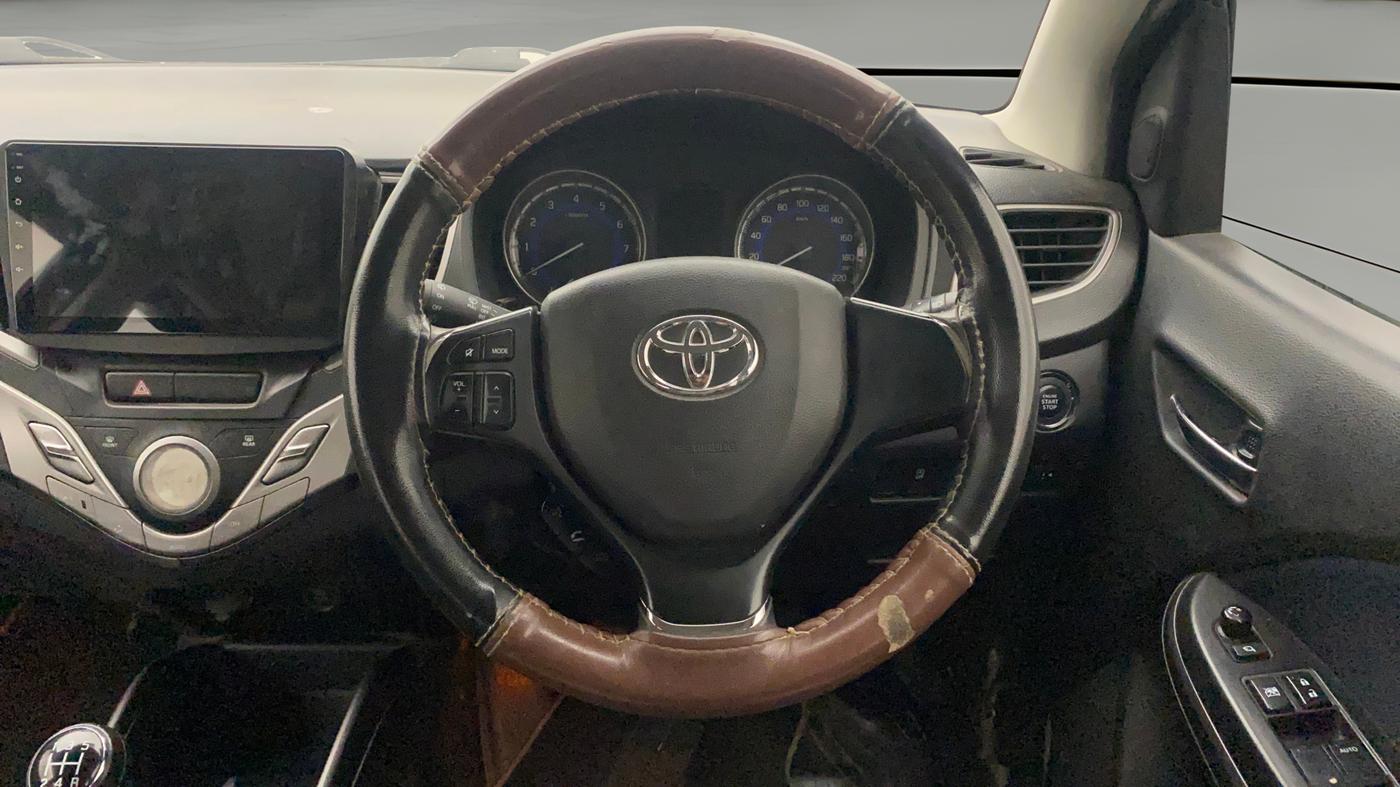 2019 Toyota Glanza G ISG, Petrol, Manual, 85,211 km, Steering Wheel Close Up