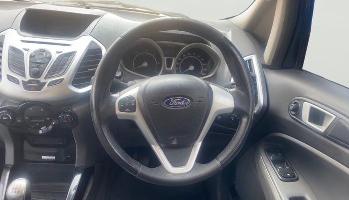 2013 Ford Ecosport TITANIUM 1.5L DIESEL, Diesel, Manual, 1,25,145 km, Steering Wheel Close Up