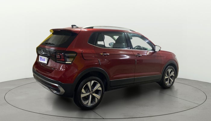 2022 Volkswagen TAIGUN TOPLINE 1.0 TSI MT, Petrol, Manual, 39,605 km, Right Back Diagonal