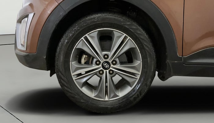 2017 Hyundai Creta SX PLUS AT 1.6 PETROL, Petrol, Automatic, 80,375 km, Left Front Wheel