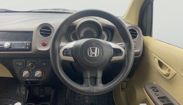 2013 Honda Brio S MT, Petrol, Manual, 86,096 km, Steering Wheel Close Up