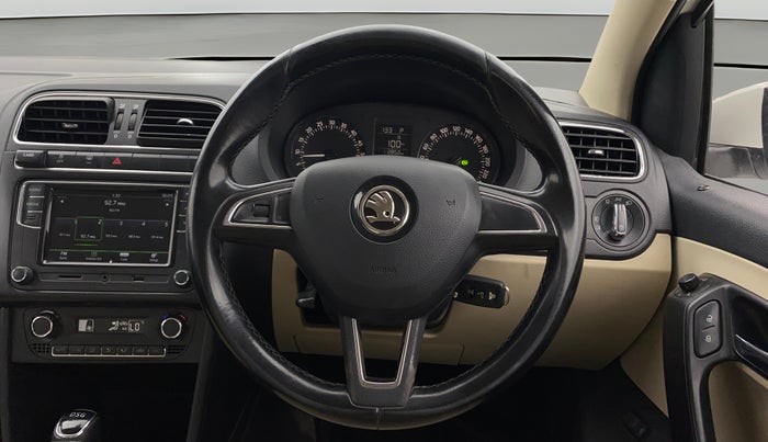 2017 Skoda Rapid STYLE 1.5 TDI AT, Diesel, Automatic, 1,12,847 km, Steering Wheel Close Up