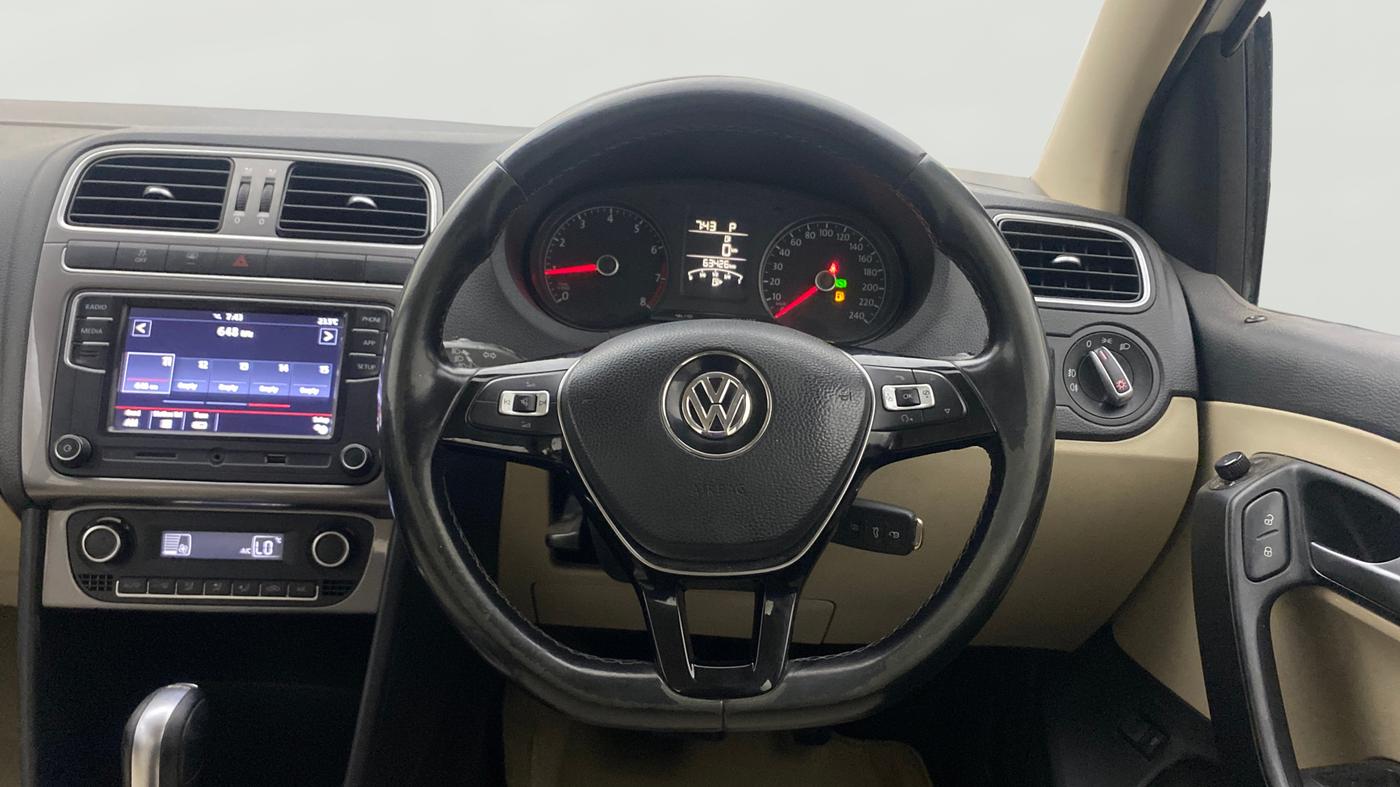 2019 Volkswagen Vento HIGHLINE PLUS 1.2 AT, Petrol, Automatic, 63,390 km, Steering Wheel Close Up