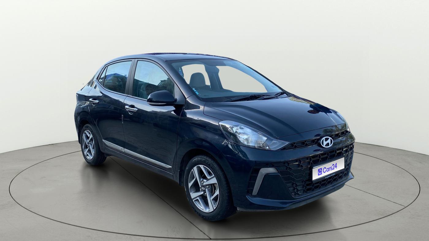 2024 Hyundai AURA SX 1.2 CNG, CNG, Manual, 27,116 km, Right Front Diagonal