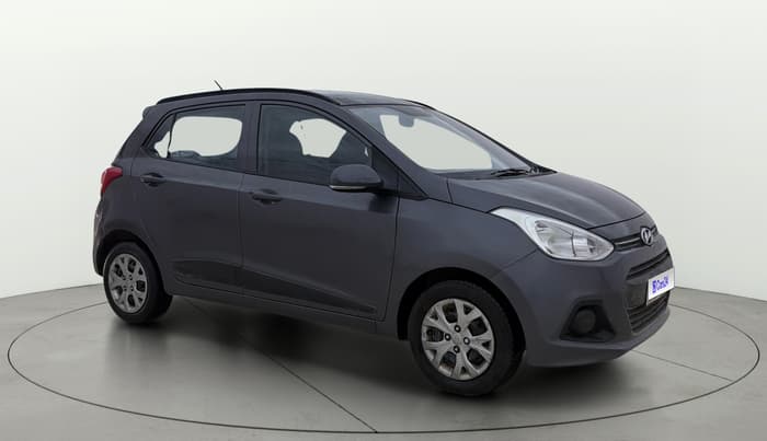 2015 Hyundai Grand i10 SPORTZ 1.2 KAPPA VTVT, Petrol, Manual, 47,100 km, Right Front Diagonal