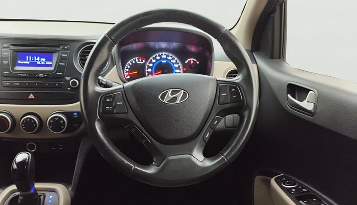 2017 Hyundai Grand i10 ASTA AT 1.2 KAPPA VTVT, Petrol, Automatic, 37,468 km, Steering Wheel Close Up