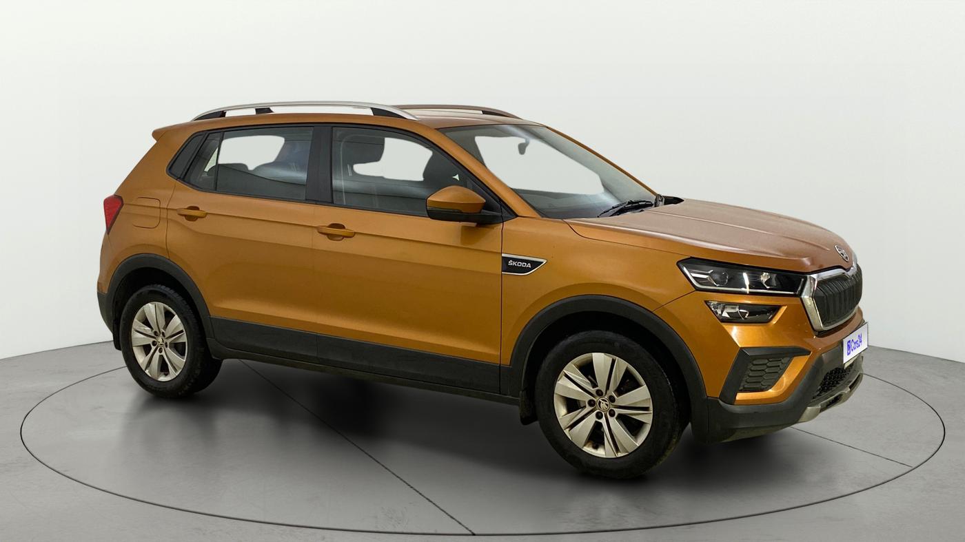 2021 Skoda KUSHAQ AMBITION 1.0L TSI AT, Petrol, Automatic, 45,058 km, Right Front Diagonal