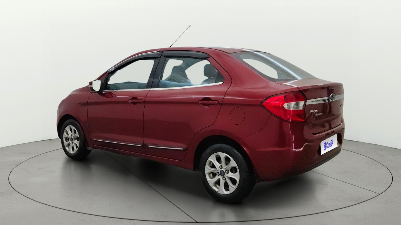2017 Ford Figo Aspire TITANIUM 1.2 PETROL, Petrol, Manual, 1,23,557 km, Left Back Diagonal