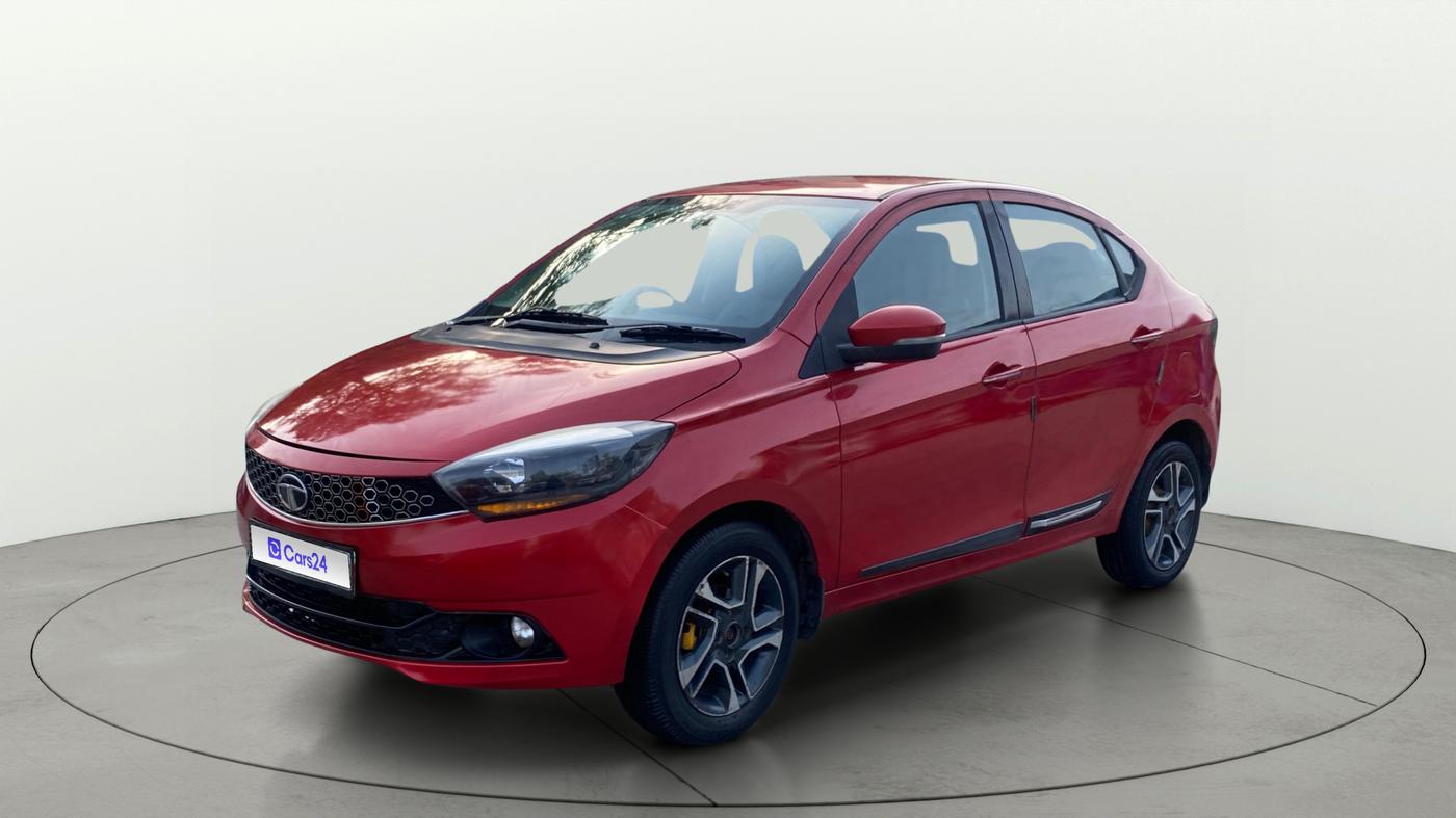 2018 Tata TIGOR XZ PETROL, CNG, Manual, 94,695 km, Left Front Diagonal