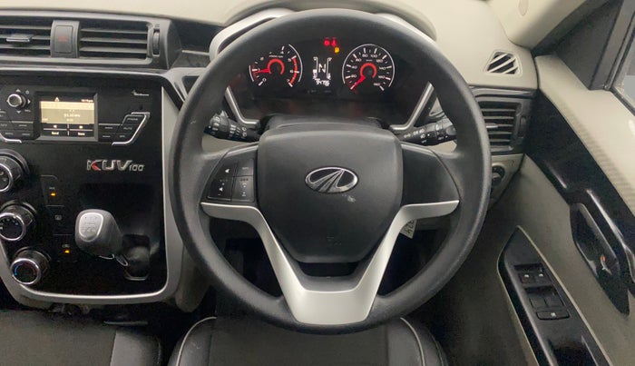 2016 Mahindra Kuv100 K8 6 STR, Petrol, Manual, 94,762 km, Steering Wheel Close Up