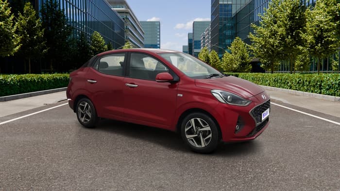2020 Hyundai AURA SX PLUS 1.2 AMT, Petrol, Automatic, 55,042 km, Right Front Diagonal