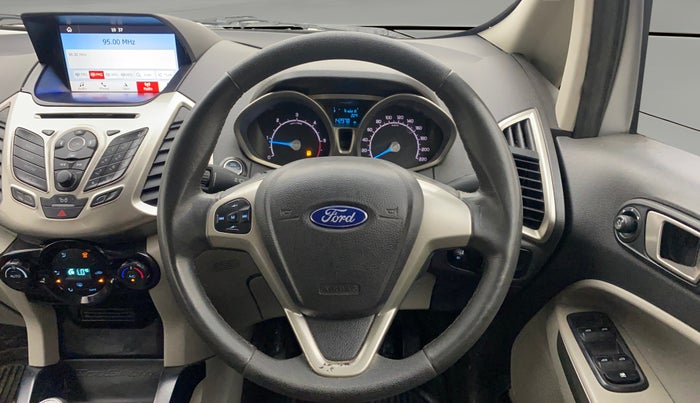 2017 Ford Ecosport TITANIUM 1.5L DIESEL, Diesel, Manual, 1,42,954 km, Steering Wheel Close Up