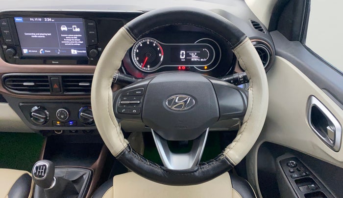 2020 Hyundai AURA SX 1.2, Petrol, Manual, 82,952 km, Steering Wheel Close Up