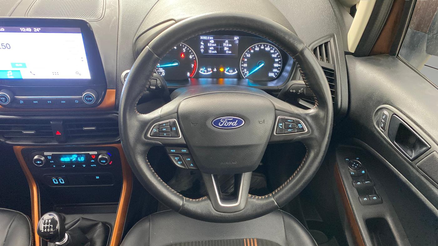 2019 Ford Ecosport TITANIUM 1.0L ECOBOOST SPORTS(SUNROOF), Petrol, Manual, 30,349 km, Steering Wheel Close Up