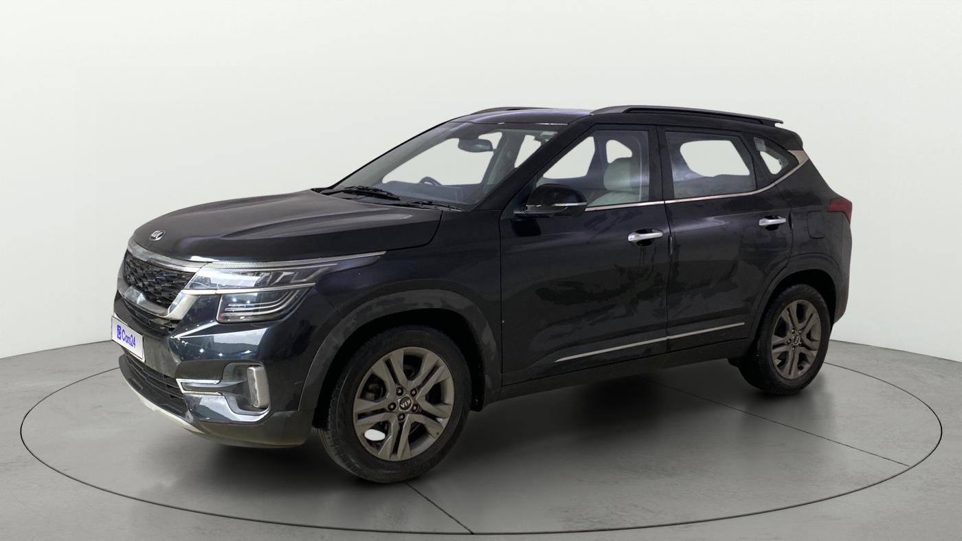 2021 KIA SELTOS HTX IVT 1.5 PETROL, Petrol, Automatic, 32,717 km, Left Front Diagonal