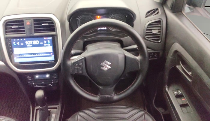 2021 Maruti Vitara Brezza VXI AT SHVS, Petrol, Automatic, 42,991 km, Steering Wheel Close Up