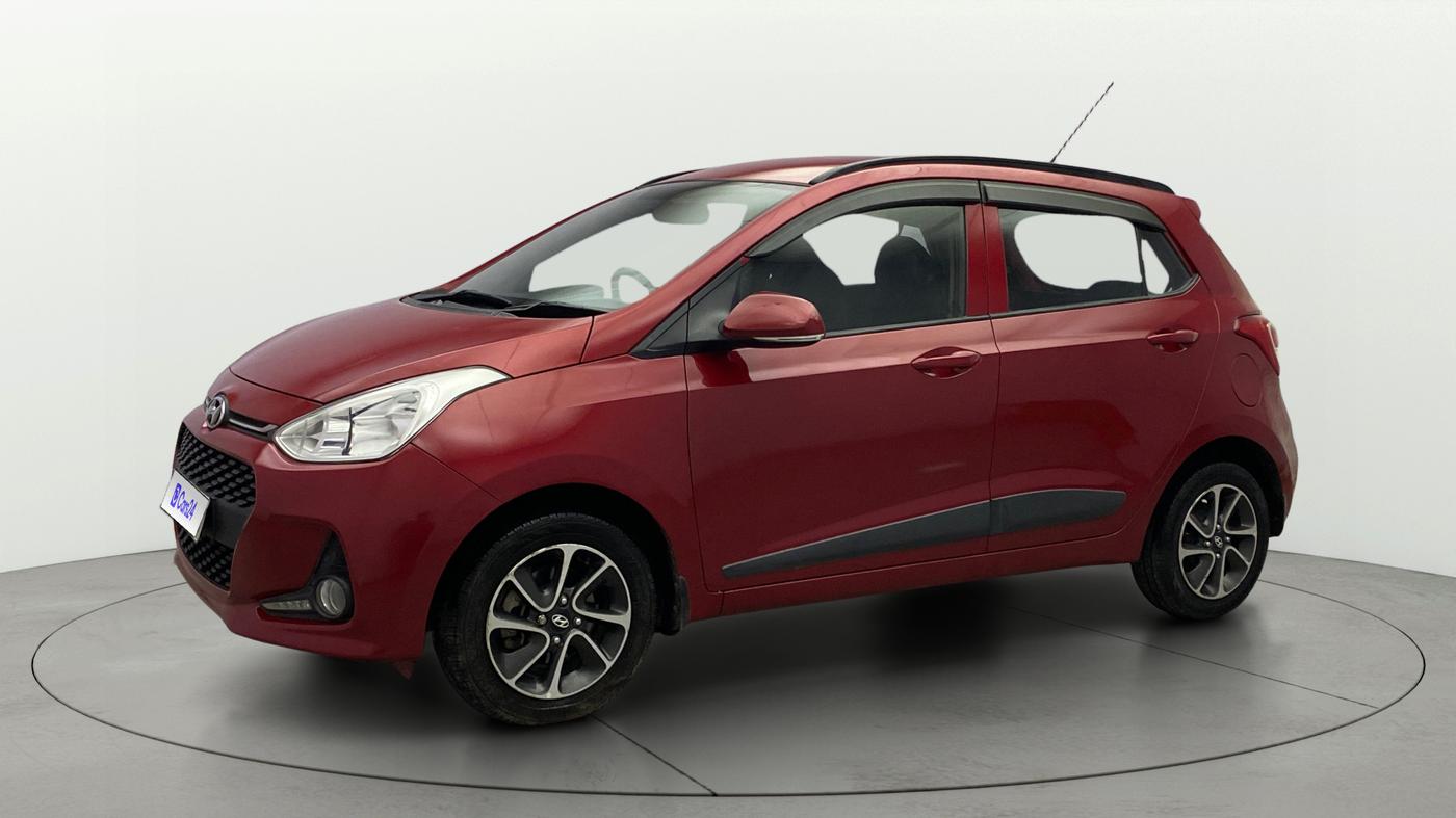 2017 Hyundai Grand i10 SPORTZ (O) AT 1.2 KAPPA VTVT, Petrol, Automatic, 1,08,807 km, Left Front Diagonal