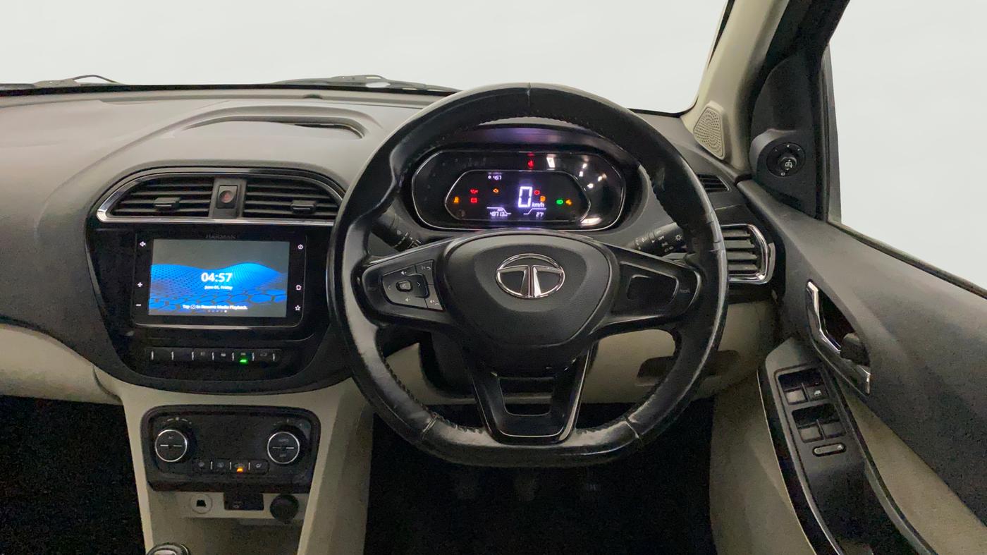 2022 Tata TIGOR XZ PLUS CNG LEATHERETTE PACK, CNG, Manual, 48,894 km, Steering Wheel Close Up