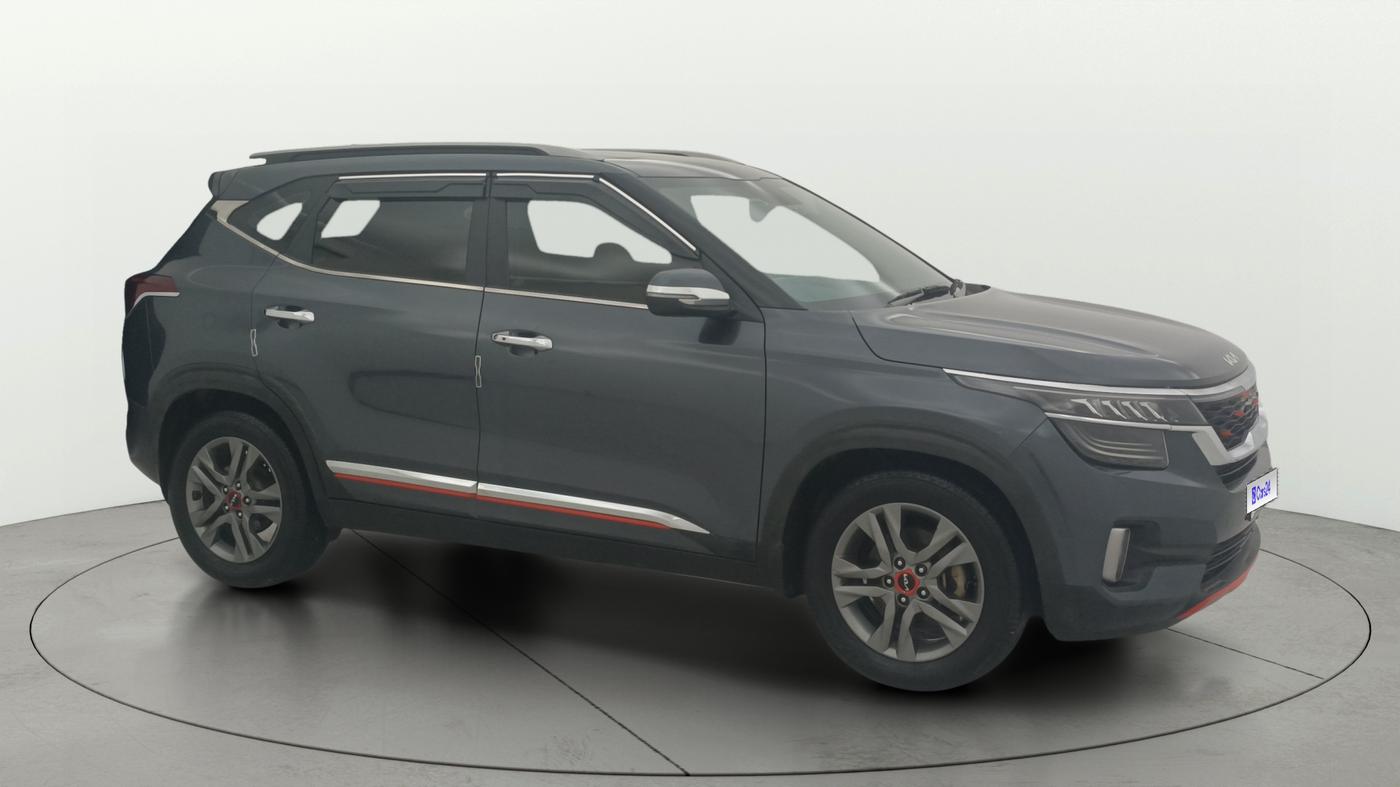 2021 KIA SELTOS HTX PLUS AT1.5 DIESEL, Diesel, Automatic, 1,17,539 km, Right Front Diagonal